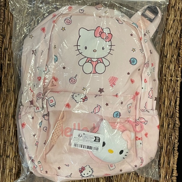 🆕 Hello Kitty Sanrio Authorized Large Capacity Backpack With Cartoon Coin Purse - Picture 5 of 8